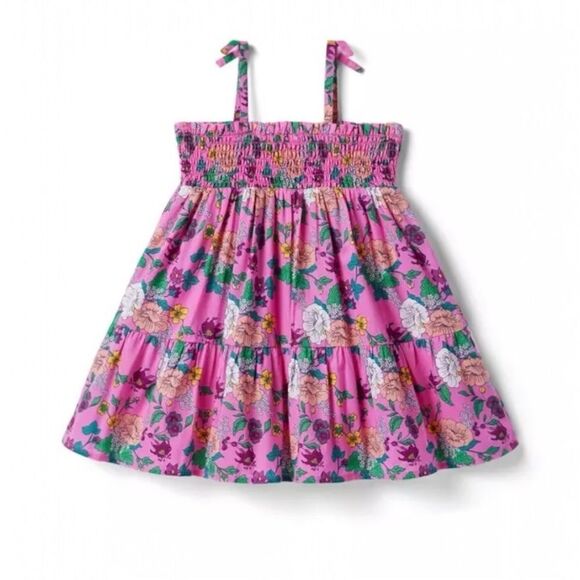 Janie and Jack Other - Janie and Jack The Leilani Floral Smocked Sundress size 5 boho cottagecore